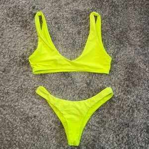 Bikini Set Neon Yellow